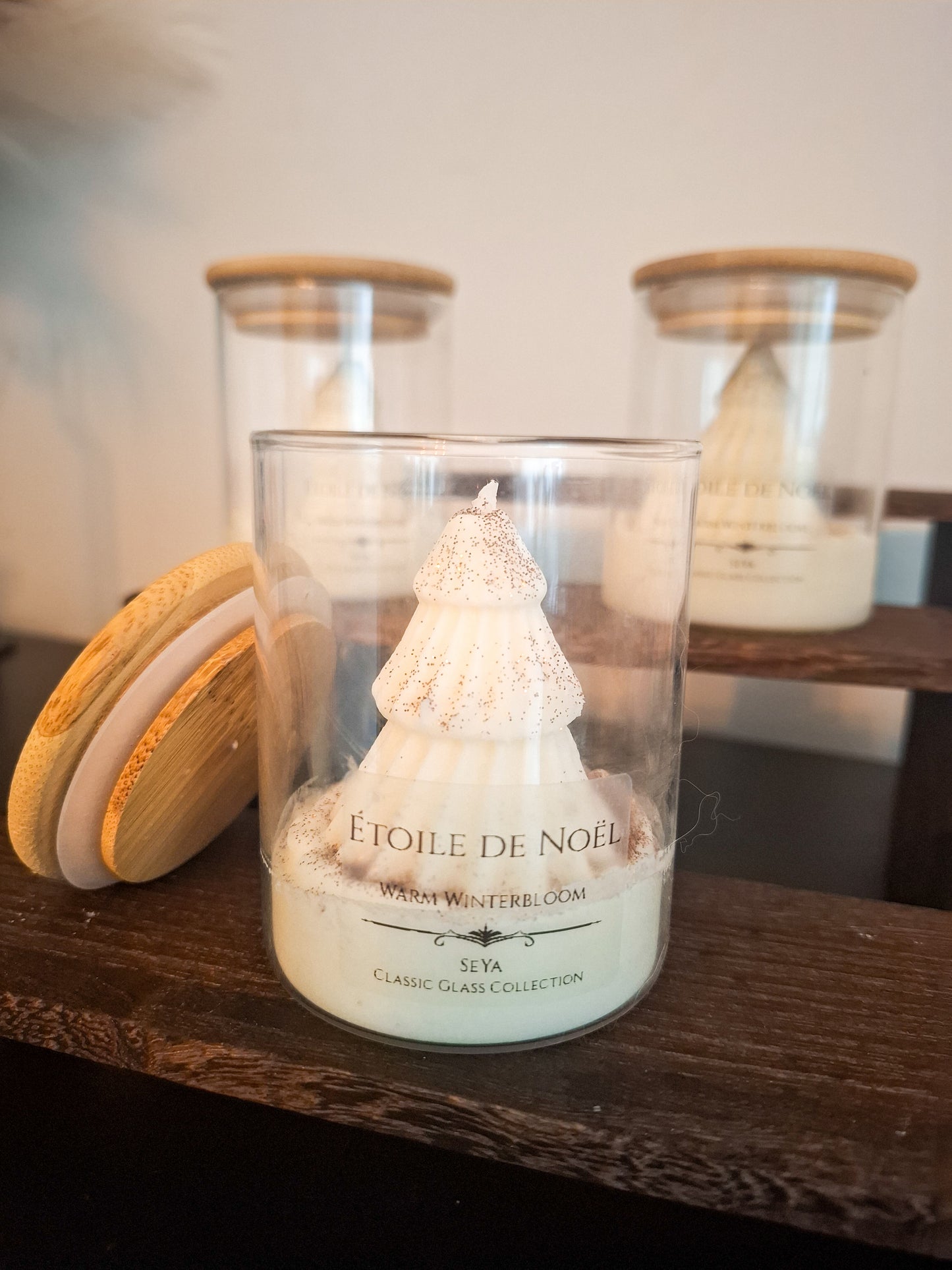 *UITVERKOCHT*  Etoile de Noël *Classic Glass Collection*