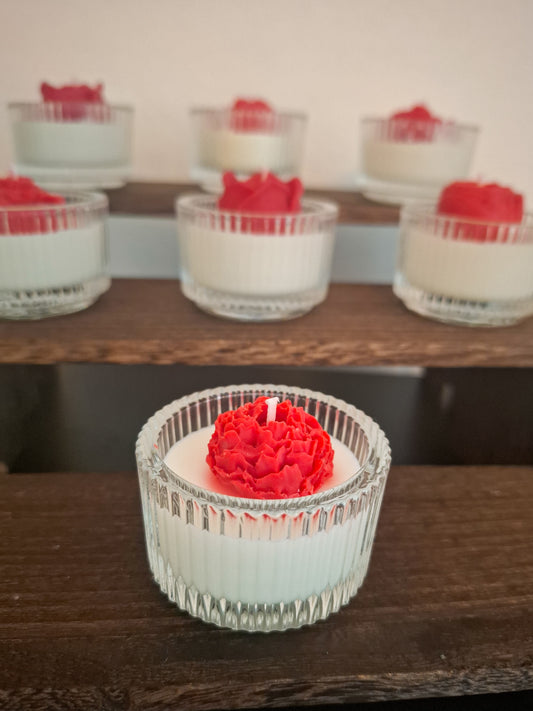 Little Bloom (White Red) *Classic Glass Collection*