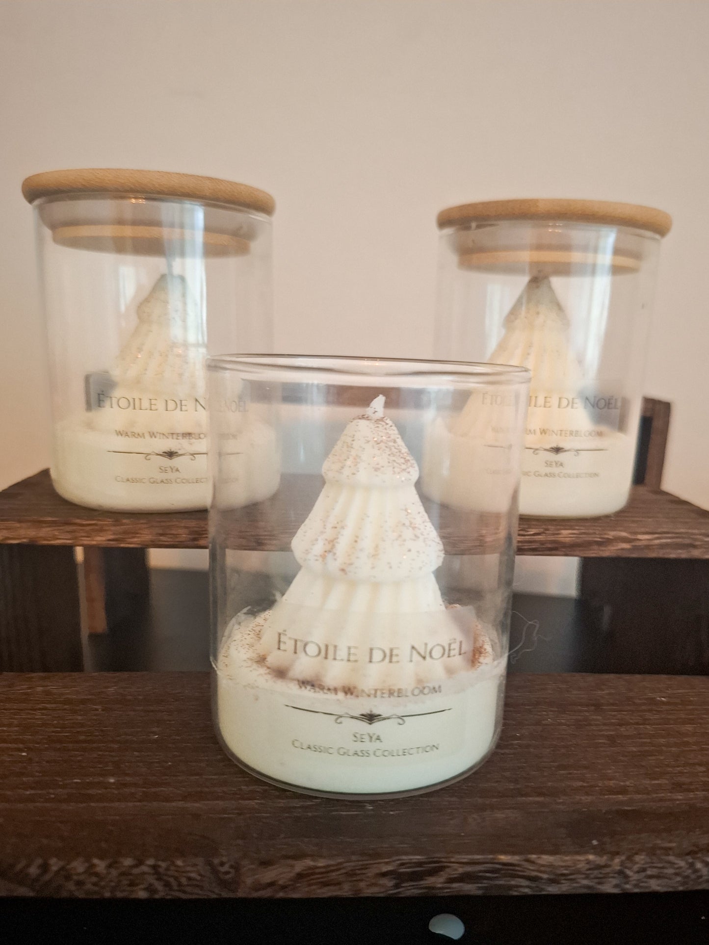 *UITVERKOCHT*  Etoile de Noël *Classic Glass Collection*