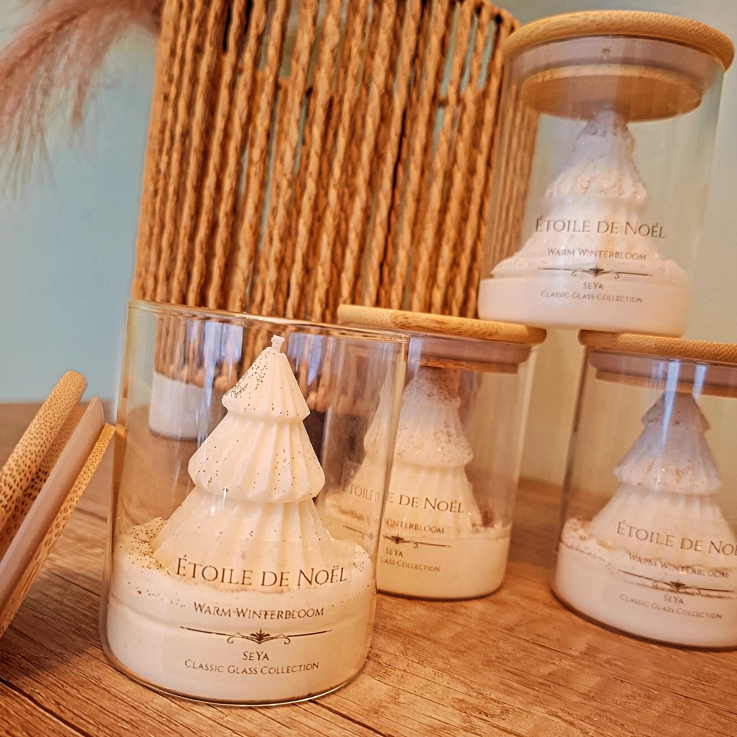 *UITVERKOCHT*  Etoile de Noël *Classic Glass Collection*