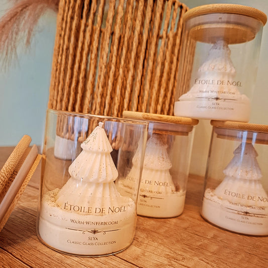 *UITVERKOCHT*  Etoile de Noël *Classic Glass Collection*